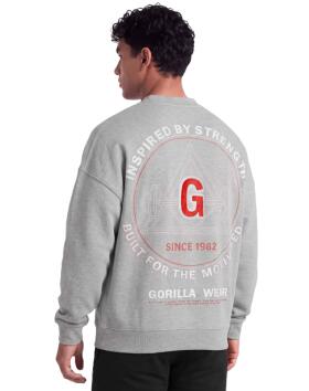 Gorilla Wear Leeds Oversized Sweater, Light Grey Melange