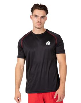 Gorilla Wear Performance T-shirt, Black/Red