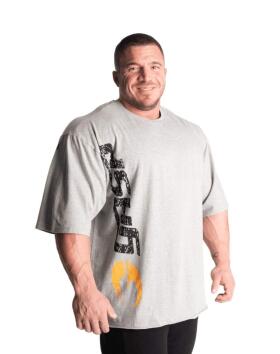 GASP Iron Tee, Grey Melange / Black