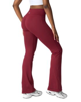 ICIW Define Seamless Flared Tights, Burgundy