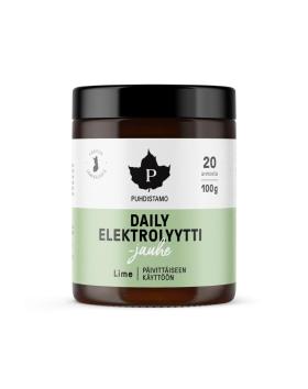 Puhdistamo Daily Elektrolyyttijauhe, 100 g, Lime