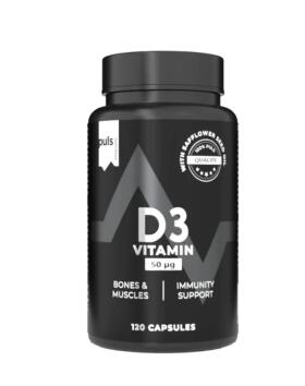 PULS D3 Vitamin 50 mcg, 120 kaps.