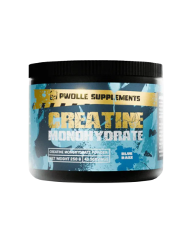 Pwolle Creatine Monohydrate, 250&nbsp;g, Blue Razz