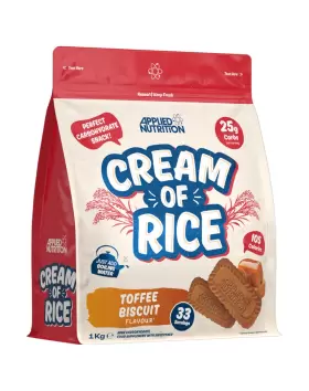 Applied Nutrition Cream of Rice, 1 kg, Toffee Biscuit