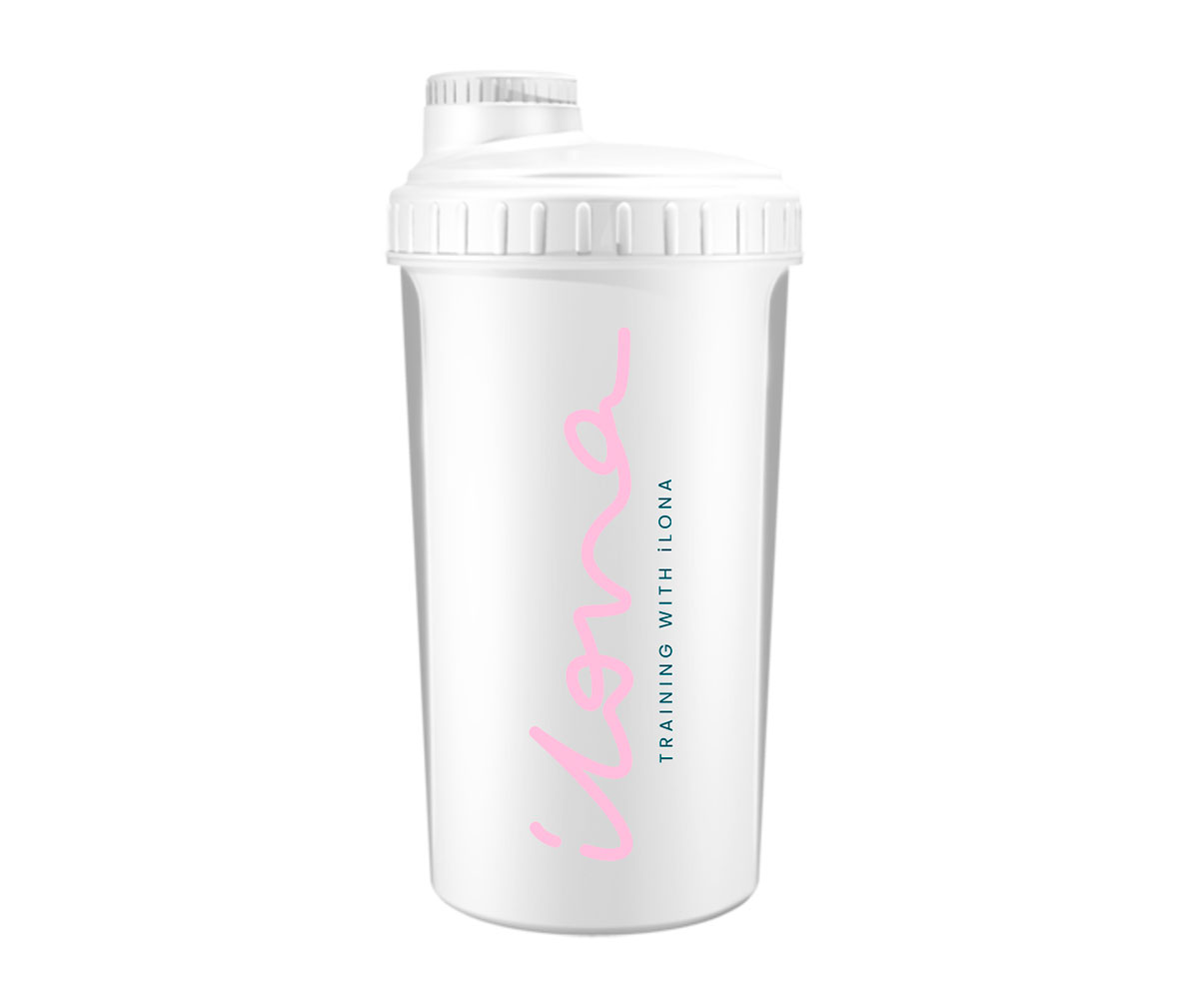 Training With Ilona Shaker 750 ml, valkoinen (Poistotuote)